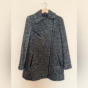 Club Monaco Black and Gray Pea Coat